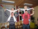 Saskia und Celina mit Bj�rn und Armir